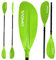 24MOVE® Doppelpaddel LAGO Paddel 220cm Kanupaddel Aluminium, Stand-Up Paddling, Paddel für Kajak, Schlauchboot, verstellbar, grün