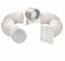 FlowMax Essential Inline Bathroom Extractor Fan Kit with Timer – 100mm (4”) Ceiling Ventilation System for Shower, Toilet & Loft – Quiet Axial Fan with Ducting & Grilles – 100m³/hr Airflow