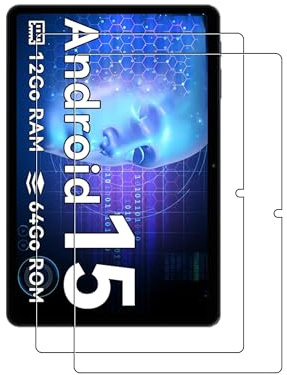 2 Stück Schutzfolie für TABWEE T80 Tablet 10.5 inch 2025, yystao 9H-Gehärtetes Glas Displayschutz kompatibel mit TABWEE Tablet T80, Kratzfest, Fingerabdruck-frei, Hochauflösend klar