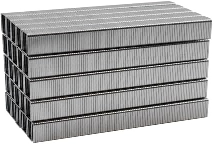 Yiiangtro 5000 Stück Framing Tacker Lufttacker Pistole 13 mm U-förmige Nägel 1013J Heftklammern Luftnagelmaschine Stift for Möbelschrankbindung