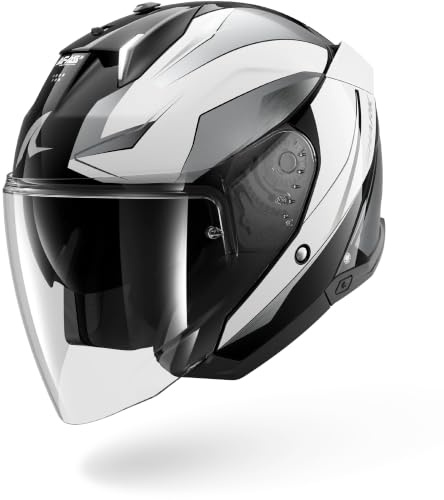 Shark, Jet Motorradhelm SKWAL i3 JET MEKARIUM Black Chrome White KUW, XXL
