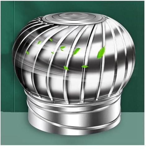 Sombrero Giratorio para Chimenea, Tapa de Campana Chimenea ventilación giratoria Acero Inoxidable 100 mm-500 mm(100mm)