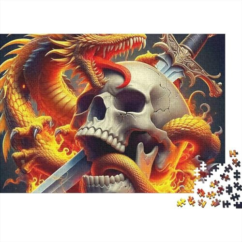 Dragon Puzzles 1000 Teile Schwer Puzzle Spielzeug Pädagogisches Spiel Impossible Herausforderungsspielzeug Für Erwachsene Kinder 38x26cm/1000pcs