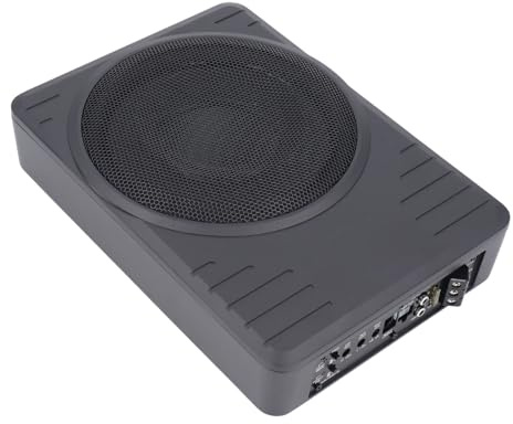 Halearo 10 aktiv subwoofer under sätet, förstklassig basförstärkare, smal design, 600 W, för bilar och lastbilar