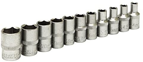 Rolson 38611 11 pc 1/4 Dr. Shallow Socket Set