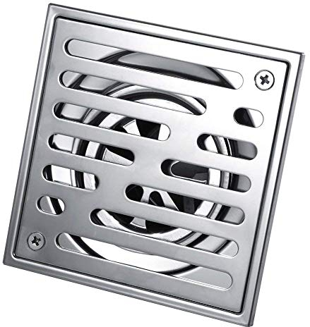 Drenaje de Ducha Cuadrado de Acero Inoxidable Cuadrado antiolor para Cuarto de baño de Gran Calibre 110 x 110/150 x 150 mm (tamaño: 110 x 110 mm)