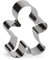 Patisse Ausstechform Lebkuchenmann Edelstahl 7 cm, Silber, 7 x 7 x 7 cm