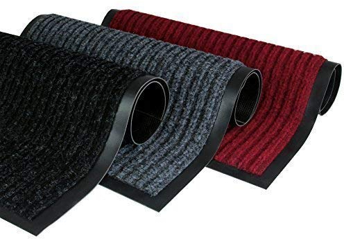 Rapid Teck® Türmatte Fußmatte Grau 90cm x 120cm Fußabtreter Schmutzmatte Schmutzfangmatte Türvorleger Matte