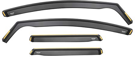 iSpeed Wind Deflectors For NISSAN QASHQAI MK2 2014-2021 5 Door SUV 4pc set | Keep Your Car Ventilated In Rain & Wind, Reduce Wind Turbulence, Easy Installation, Tinted, In-Channel Deflectors