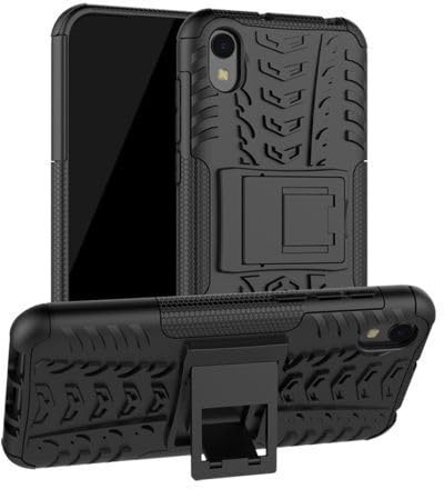 betterfon Oudoor Hülle Kompatibel mit Huawei Y5 (2019) | Case Panzer Hülle Cover Schutzhülle Etui Bumper | Schwarz