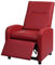 Mendler Fernsehsessel HWC-H18, Relaxsessel Liege Sessel, Kunstleder klappbar 99x70x75cm - rot