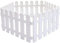 HEMOTON 5pcs Plastic Garden Pickets Fence Courtyard Edging Fences Guard Outdoor Guard Villa Path Panels Yard Patio Fences Border Landscape Decoration 30cm (White)