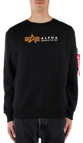Alpha Industries Herren Alpha Industries Alpha Label Sweater Sweatshirt für Herren Sweatshirt (1er Pack)