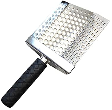Pala Sand Scoop Empotec SE-4 Setaccio Sabbia Mare Metal Detector Acciaio Inox Traforata Ottima Qualità