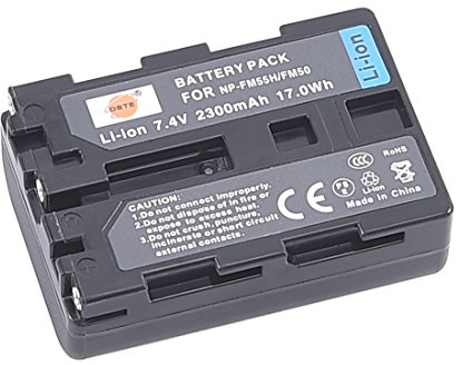 DSTE NP-FM50 NP-FM55H NP-FM30 Batterie de rechange compatible avec Sony CCD-TRV108, CCD-TRV116, CCD-TRV118, CCD-TRV126, CCD-TRV128, CCD-CCD-TRV138, CCD-TRV208