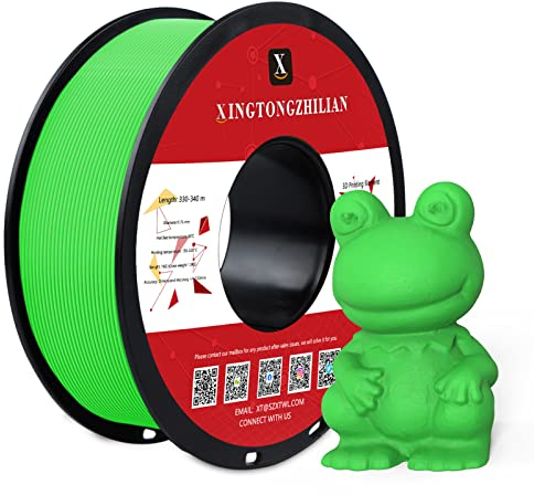 PETG+ Filament 1.75mm, PETG+ 3D Drucker Filament, Maßgenauigkeit +/- 0.02mm,3D Druck Filament Materialien für 3D Drucker, 1Kg/ 1 Spule Grün