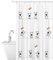 Tatkraft Funny Dogs Rideau de Douche et Baignoire en Polyester Imperméable avec 12 Anneaux, Anti-Moisissure, Lavable Machine, 180 x 180 cm