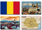 SET OF 4 ROMANIA FRIDGE MAGNETS - ROMANIA FLAG ROMANIA MAP ROMANIA ATTRACTIONS