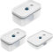Zwilling Fresh & Save Vakuum Lunchboxenset/Külschrankaufbewahrung, 3tlg, Kunststoff, Semitransparent, La Mer