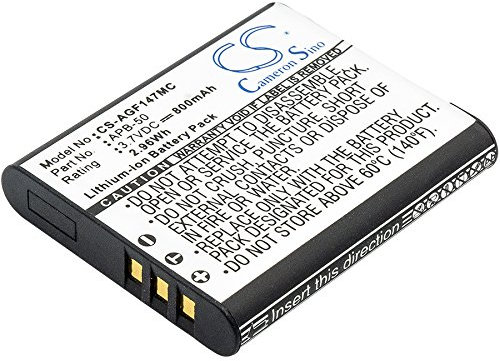 Cameron Sino Akku für Agfa Optima 147 PN:Agfa APB-50, APB-50(ICP7/35/41) 800mAh/2.96Wh