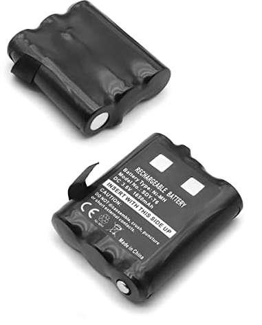 NEWASHAN 2 X Batterie de Rechange pour Radio Motorola TLKR T92 H2O T82 Extreme T62 T605 H2O T800 Walkie Talkie PMNN4477AR 1532 PMR446 1650mAh 3.6V AA Rechargeable Ni-MH