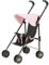 Joie Mini poussette | Poussette pour enfants en noir et rose | Poussette pliable pour jouets de rôle | Poussette pour poupée | À partir de 3 ans