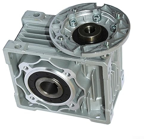 Schrittmotor Schneckengetriebe Reduktion Getriebe, 14mm Ausgang 5:1-80:1 RV030 Schneckengetriebe Reducer NMRV030 Kompatibel mit NEMA 23 Motoren