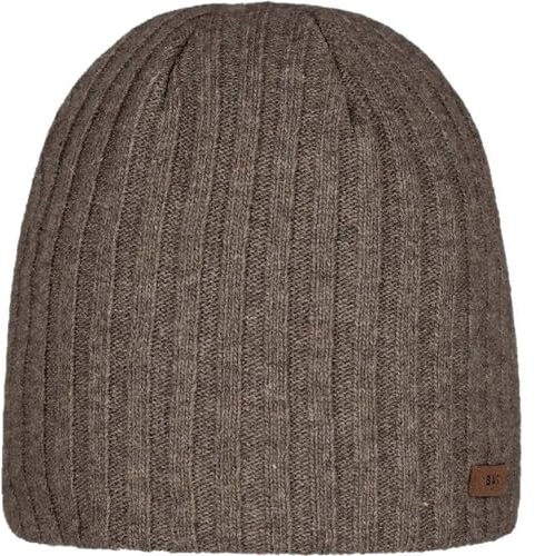 Barts Haakon Herren Beanie Mütze, Heather Brown, Einheitsgröße