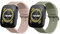 kwmobile Straps Compatible with Huami Amazfit Bip 5 Unity/Amazfit Bip 5 / Amazfit GTR 4 Straps - 2x Replacement Silicone Watch Bands - Smartwatch or Fitness Tracker - Pastel Green/Dusty Pink