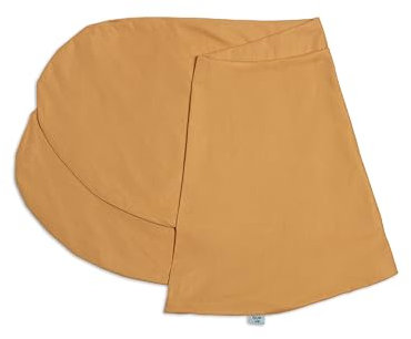 pic Bear Ersatzbezug für Stillkissen - hochwertige anschmiegsame Baumwolle für Lagerungskissen - Seitenschläferkissen - Classic 190 cm und Premium 194 cm - Uni Safran