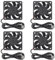 4pcs 6015 Fan 60x60x15mm DC 5V 60mmx15mm Brushless Fan Replacement Ball Bearing 60mm Fan for DIY PC Computer Case Cooling Fan - USB…