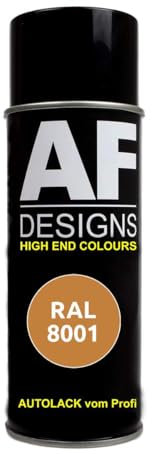 RAL8001 - Pintura en espray brillante para coche, color marrón ocre