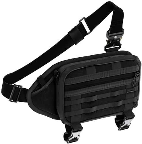 WHOS BAG - kleine Umhängetasche für Männer und Frauen, slingbag Herren klein, Brusttasche, Sling crossbody bag damen, Handytasche