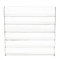 Bukeey 6 Tier Acrylic Nail Polish Organiser, 59*4.5*60cm Wall Mounted Display Stand, Holds 96 Bottles, Transparent, Modern Style, Cosmetics, Desktop, Bedroom