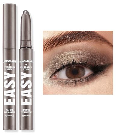Lidschatten-Stift, Wasserfester Langanhaltender Lidschattenstift, Cremig-Mattes Augen-Makeup-Set, Natürliche und Schimmernde Farbtöne Konturenstift, Perfekte Geschenke für Frauen (#21)