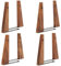 TILISMA Buchstützen für Regale – Handgefertigte Buchstützen aus Holz mit Metallsockel, Walnussbaum – stabile Buchhalter für schwere Bücher – ausgefallenes modernes dekoratives Buchzubehör, um Bücher