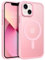 BENTOBEN Magnetic Case for iPhone 13 mini [Compatible with MagSafe], Translucent Matte Back Anti-yellow Slim Soft TPU Military Grade Shockproof Women Men Protective Cover for iPhone 13 mini, Pink