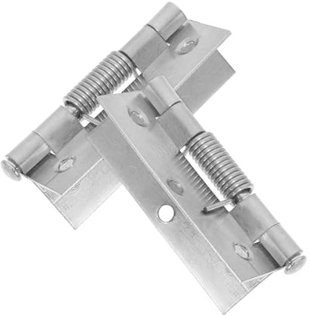 WHAMVOX 2 Stück Türscharniere Aus Edelstahl Selbstschließend Mit Verstärkten Lagern Federscharniere Für Holztüren Fliegengitter Und Kellertüren Langlebig Und Geräuscharm