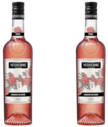 VEDRENNE Liqueur de Rose 18% 0.70 L (Lot de 2)
