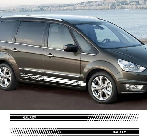 CUYENGT Auto-Seitenstreifen-Aufkleber, Vinyl-Folie, Styling-Dekoration, Aufkleber, passend für Ford Galaxy, Zubehör
