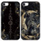 Yimctoie 2 Stück Handyhülle für iPhone 7/8/SE 2020/SE 2022 4,7,Aesthetic Gold Mond Cat Tarotkarten Muster Hülle,Kreativität Ästhetik Schwarze Katze Case,Schutzhülle Silikon Bumper Stoßfeste Cover
