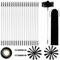 26PCS Kaminbürste Stange Set,Kaminbürste 200mm,Kaminrohr Reinigungsbürste,Schornstein Reinigungsbürsten Kit,mit 20 Flexible Stangen 410mm,2 Bürstenkopf,2 Bohrverbinder+Zubehör, für Kamin Trockner