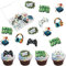 Xsstarmi 60 Pack Video Game Theme Birthday Edible Cupcake Toppers Rice Paper Controllers Game On Cupcake Picks Level Up GamePad Cupcake Decorations for Baby Shower Birthday Party Cake Decorations