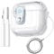 Upeak Hülle Kompatibel mit AirPods 4 Hülle, Klar Transparentes TPU mit Tresorschloss Schutzhülle für Apple Airpods 4 Generation Case 2024, Front-LED Sichtbar, mit Reinigungskit Karabiner, Durchsichtig