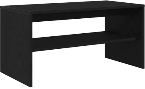 vidaXL TV-Schrank Schwarz Eiche-Optik 80x40x40 cm Holzwerkstoff, TV-Möbel, Fernsehtisch, Medienschrank, Fernsehschrank, TV-Konsole, TV-Bank, TV-Regal