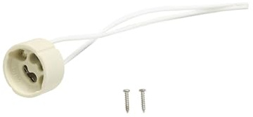 GU10 Sockel 220V 230V mit 15CM Kabel für LED Spotlights und Halogen Lampen | Keramik Lampenfassung GU 10 Fitting , 10PCS , 220 Volt