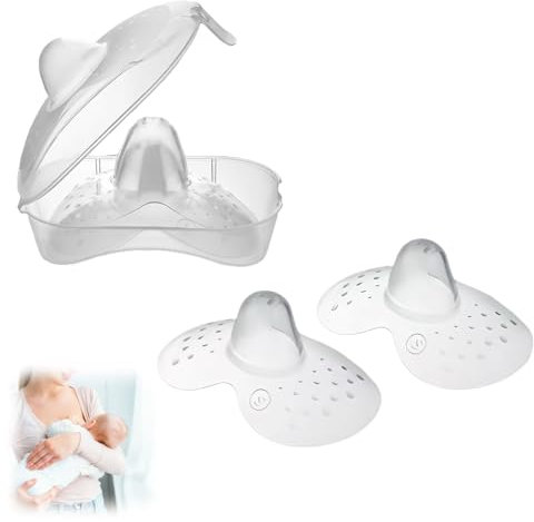 4 Pezzi bout de sein mam,Bouts de sein Contact - Sans BPA, silicone souple ultra-fin, taille L+S