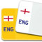 Premium 3M Vinyl Stickers for UK Car Number Plates Decorative Purposes – England (Cross of St George) – Bubble-Free & Easy Application – Set of 2 (Front & Rear) (ENG, Neutral)
