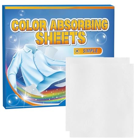 Farb- Und Schmutzfänger Color Catcher 100 Stück Gegen Farbübertragung, Vliesstoff Wäscheschutz Für Jeans/Shirts - Waschmaschinen Zusatz Haushalt Reise Hotel (15x5.5x14.5cm 117g)