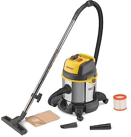 STANLEY Aspiratore Solidi e Liquidi SXVC20XTE con Presa Elettroutensili (1400 W, 20 l)